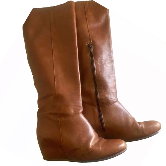 Mercanti Fiorentini Over the Knee Leather Boots Hidden Heel made in Italy 8 (39) - Picture 11 of 11